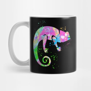 Chameleon Paint Splatter Lizard Art Reptile Mug